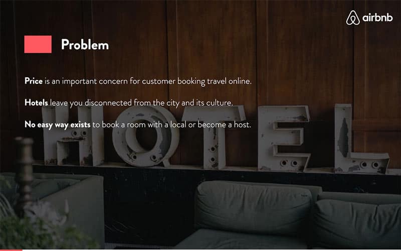 Airbnb pitch deck example
