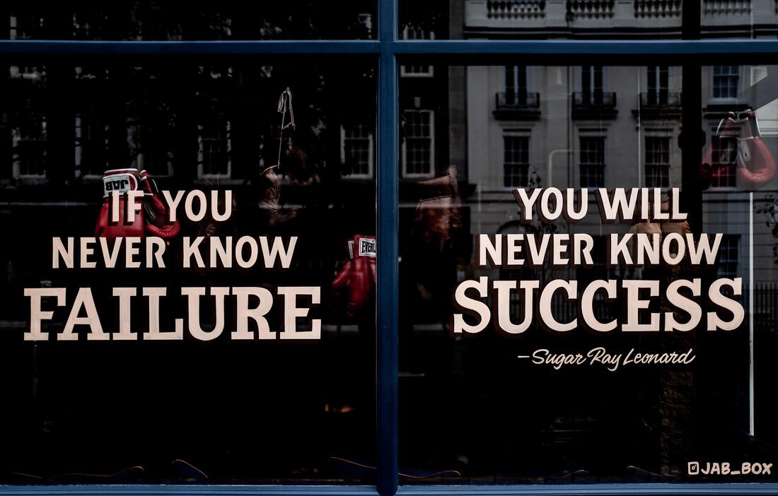 image says "if you never know failure, you will never know success".