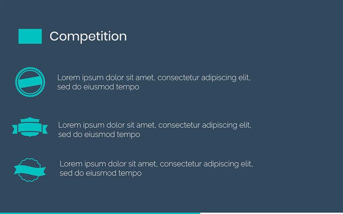 Image contains a competition slide