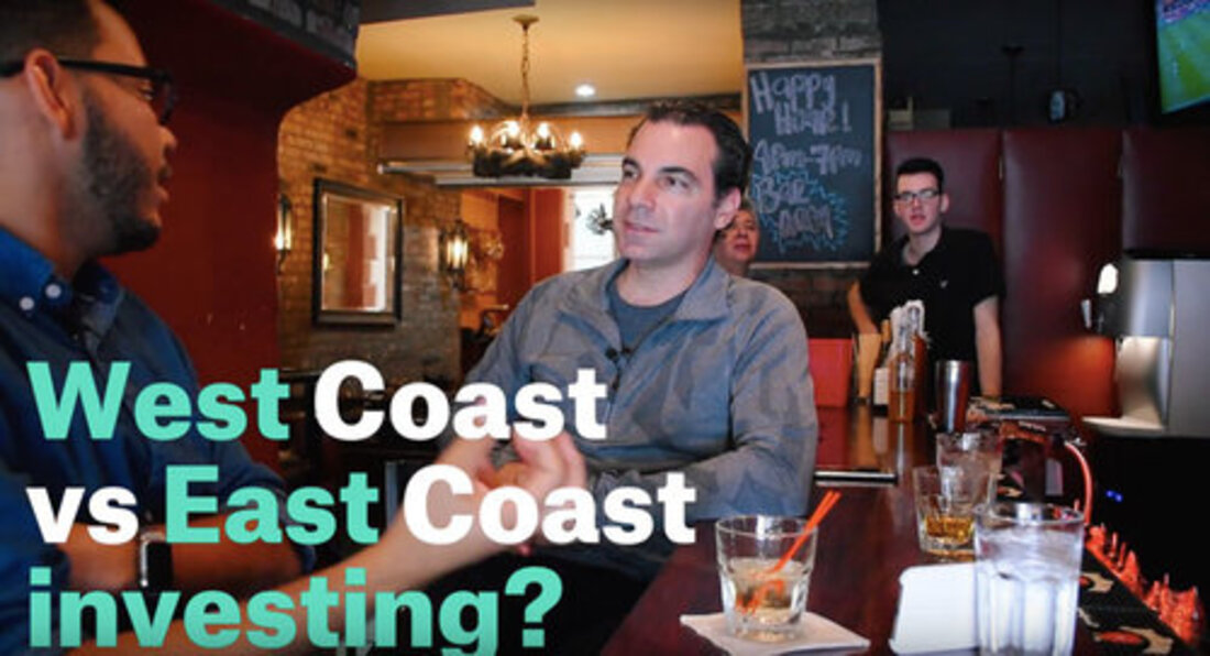 Image reads west coast vs east coast investing?