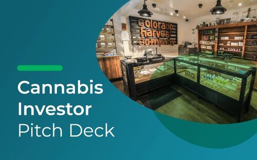 cannabis investor pitch deck template thumbnail
